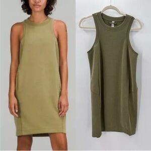 Lululemon Softstreme Back In Action Dress Bronze Green Size 8